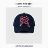 Bow Embroidered Printed Baseball Cap Fashionable Casual Ins Baseball Cap Women