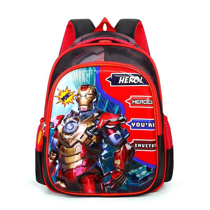 Zaino per Bambini Scuola Materna 2-5 Anni Spiderman Cartone Animato Zainetto Scolastico Con Spallacci Imbottiti Leggero Nylon