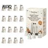 Micro Landscape Accessories Mini Ghost Flipping Middle Finger Figurines for Halloween Decorations Miniature Resin Holiday Tabletop Scenery