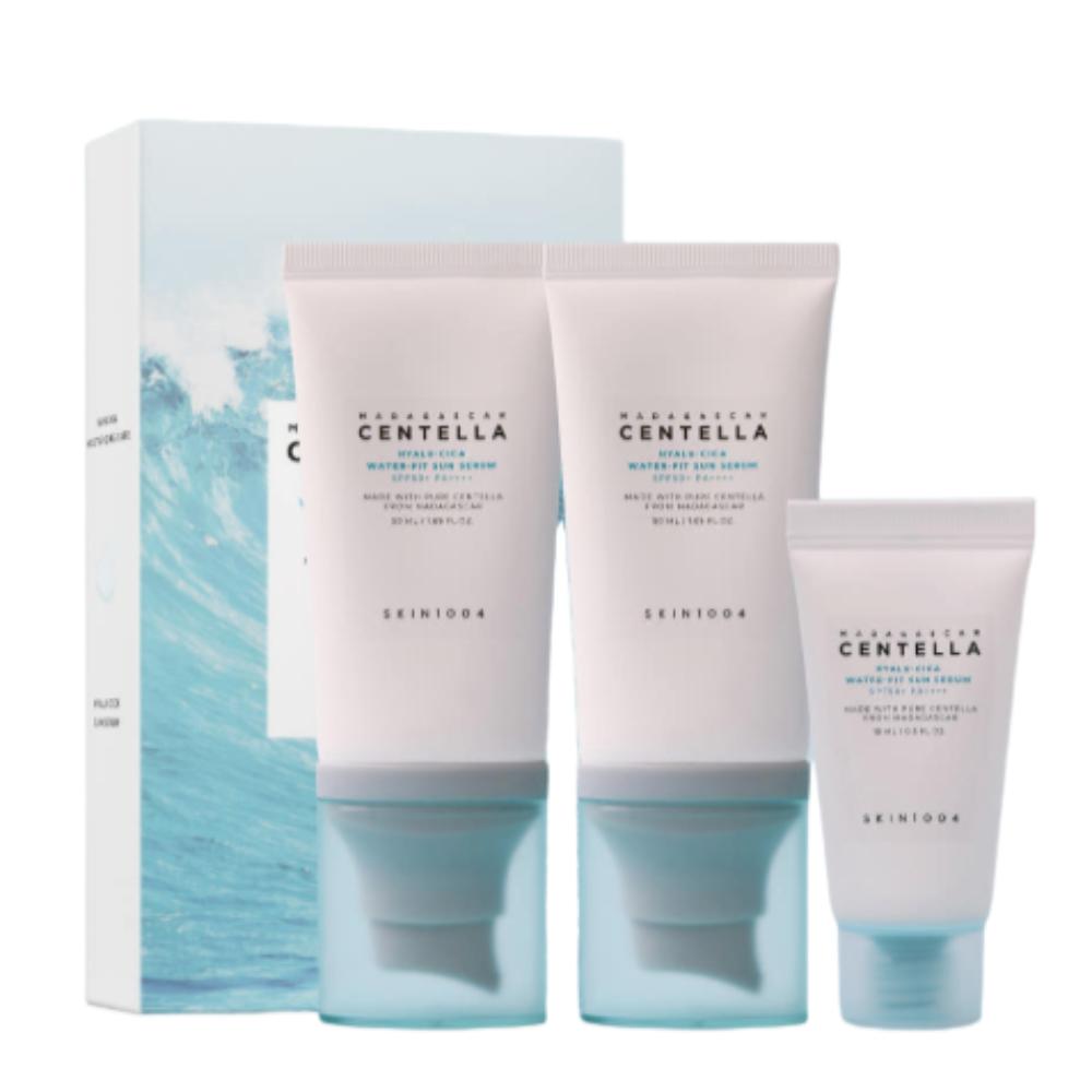 

SKIN1004 Madagascar Centella Hyalu-Cica Water-Fit Sun Serum 50ml (2pcs) + Sun Serum 15ml