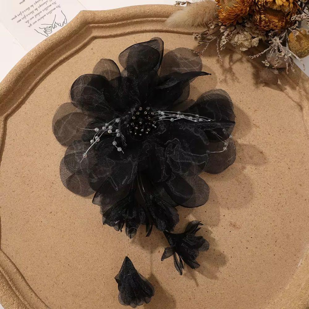Bestickte Handgefertigte Blume Brosche Quasten Korsage Anstecknadel Mode Stoff Korsage Party