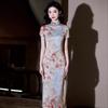 Republic of China Style New Chinese Style Suzhou Daily Long Cheongsam Improved Young Girl High Sense Retro Short Sleeve Summer