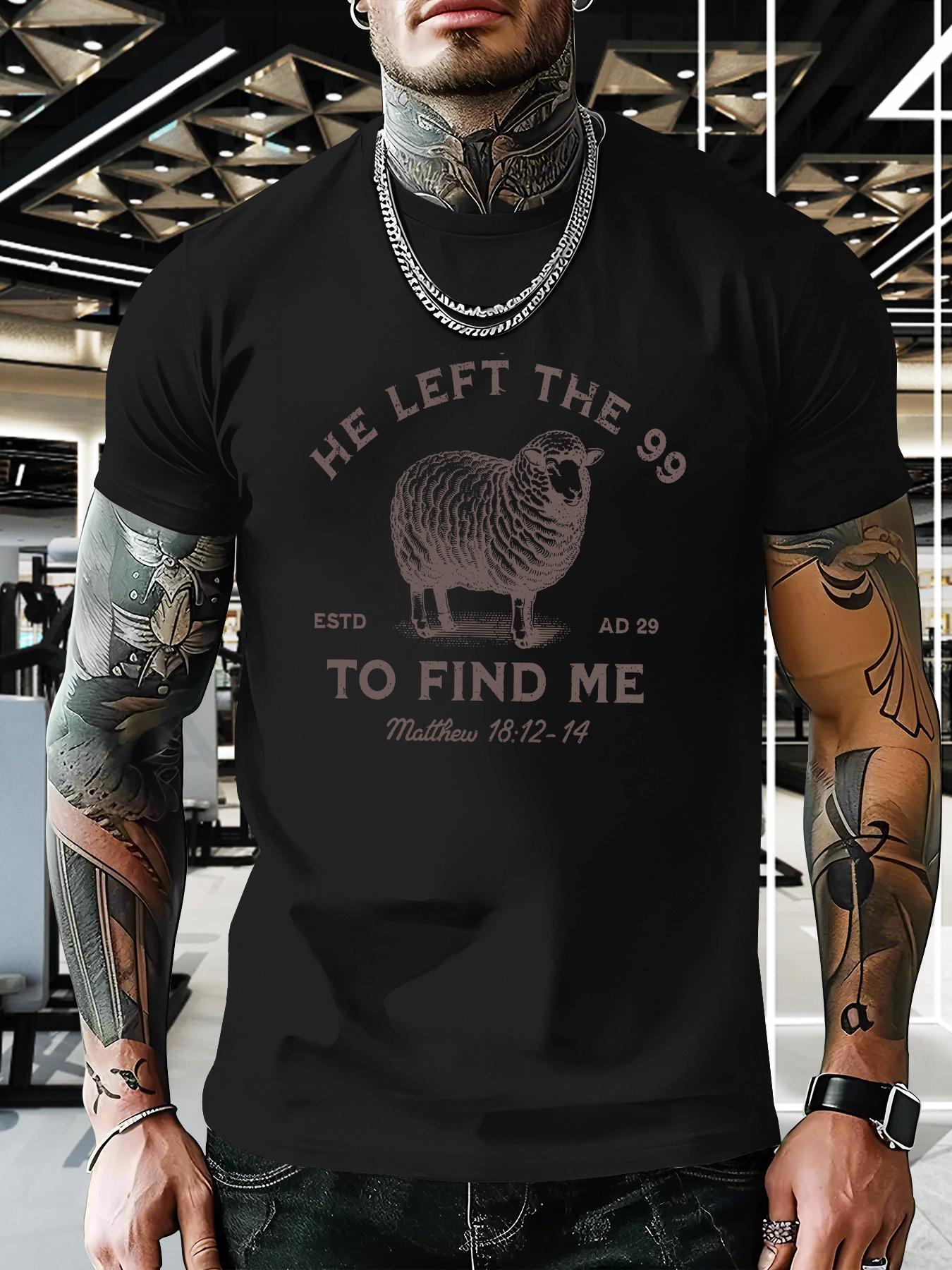 99 TShirts Jesus Left The Lord Is My Shepherd TShirt Christian TShirt He Left 99 To Save Me TShirt Harajuku Oversized S