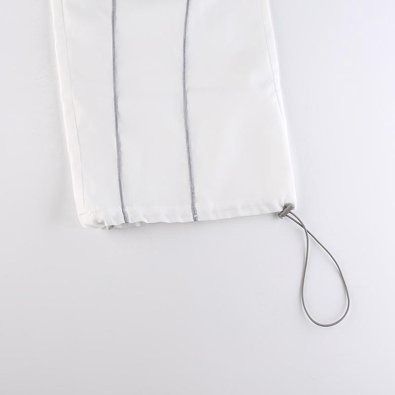 Lose High Waist Tech Baggy Jogginghose Streetwear Jogger Damen Hose mit weitem Bein Casual Basic Punk Hose