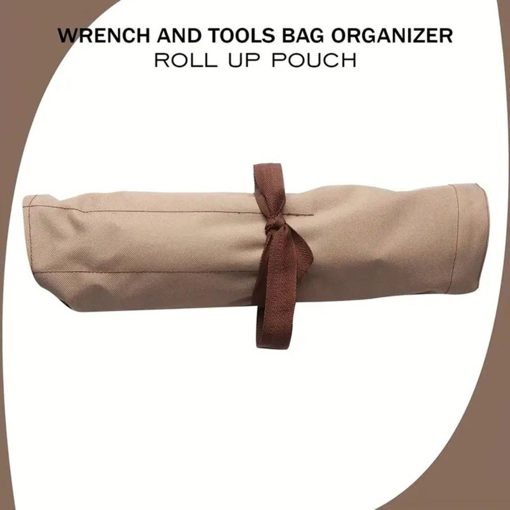 16-Pocket Tool Storage Bag Multi-Purpose Wrench Pouch Portable Wrench Storage Bag