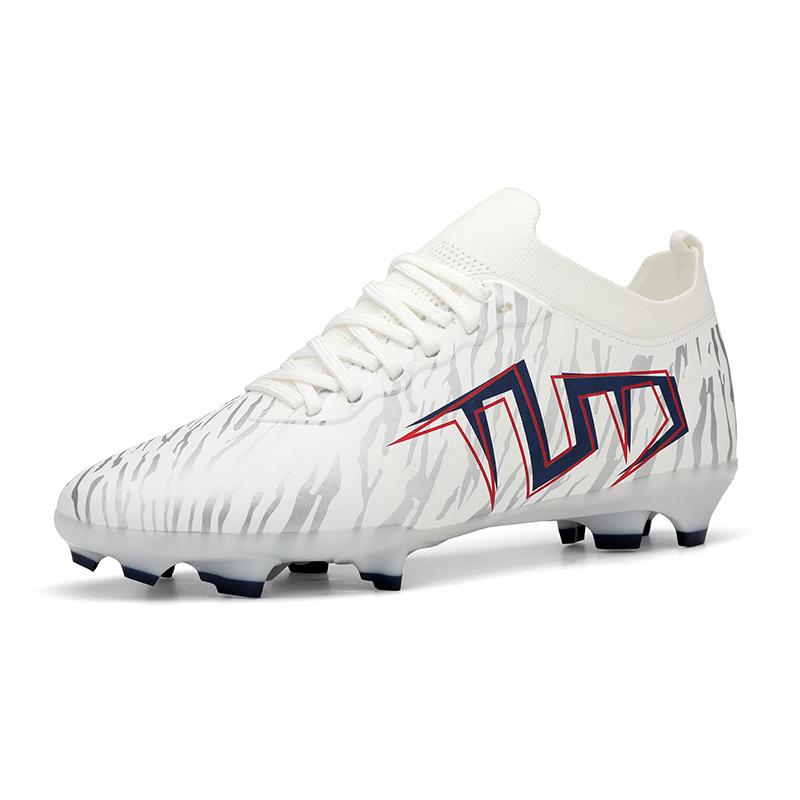 

Popular adult high-top football shoes, broken nails, artificial turf nails, leather feet, boys and girls, student training shoes 35