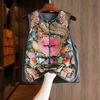 Women High-grade Acetate New Chinese Style Vest Spring Autumn Heavy Embroidery National Trend Cardigan Waistcoat Layering Sleeveless Top