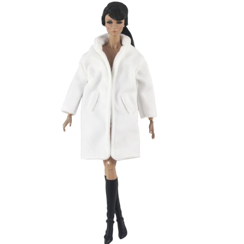 Multistyles Woolen Coat Outfit Handmade Plush Overcoat  For 11.5 Inch 30cm Dolls/for 1/6 Bjd Dolls
