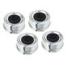 4PCS Trailer Bearing Dust Cap 62mmx36mm Trailer Axle Grease Cap with Rubber Stopper for 7000 to 8000lb Bearing