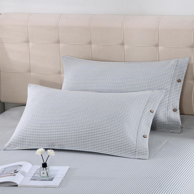 Pair of Thickened Pure Cotton Pillowcases, 48cm X 74cm - 2024 New Style