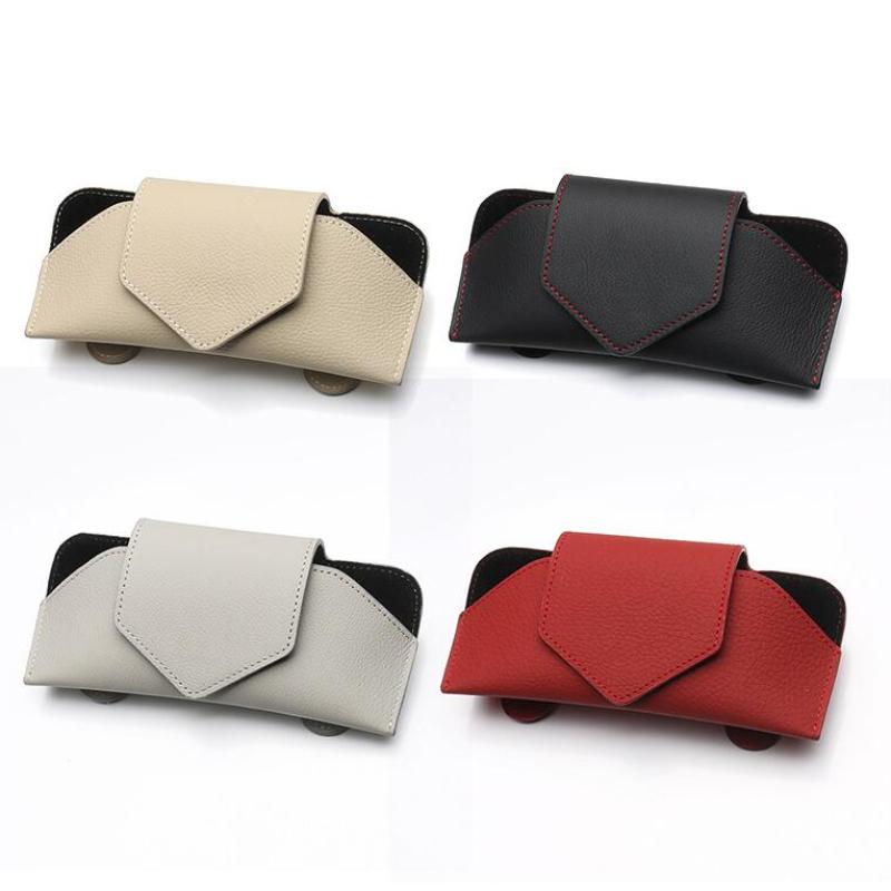 Puzdro na okuliare do auta Držiak na slnečné okuliare Držiak na slnečné okuliare Držiak na karty Univerzálny multifunkčný do auta