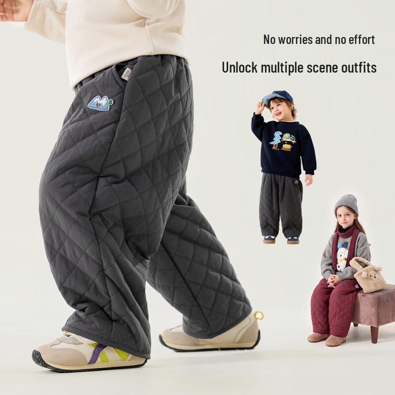 Kids' Warm Winter Cotton Casual Pants