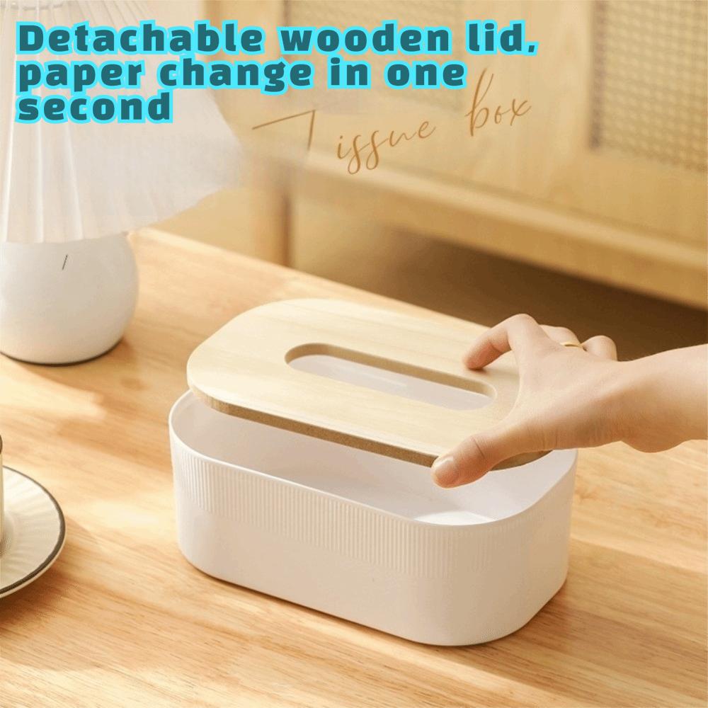 Eco-Friendly Napkin Holder Plastic Paper Storage Box Paper Extraction Case Tissue Box Holder  Home
