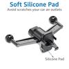 17mm Dual Ball Head Base for Car Mobile Phone Stand Air Outlets Clip Mount Universal Car Air Vent Cellphone Bracket Accessories