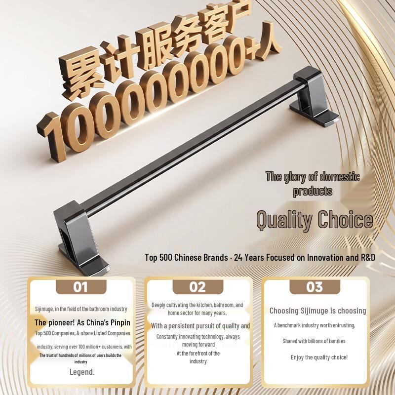 MICOE Bathroom Space Aluminum Storage Rack and Towel Rail