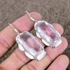White Topaz Gemstone Handmade 925 Sterling Silver Jewelry Earring 2.17" KKG-605