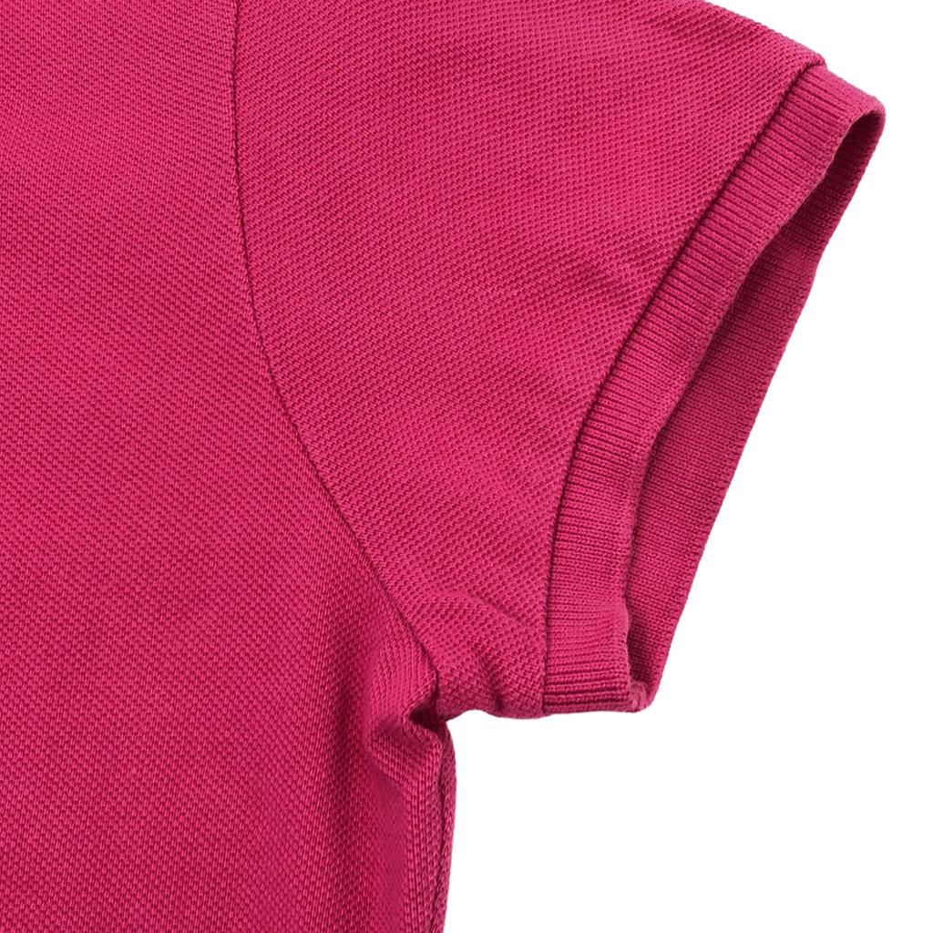 Ralph Lauren THE SKINNY POLO Logo Stickerei Kurzarm Rehbraunes Poloshirt Damen Gebraucht