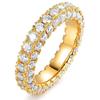 Lindon Classic Ring For Women With Round Shape Zircon Wedding Party Gift  Size 6-10