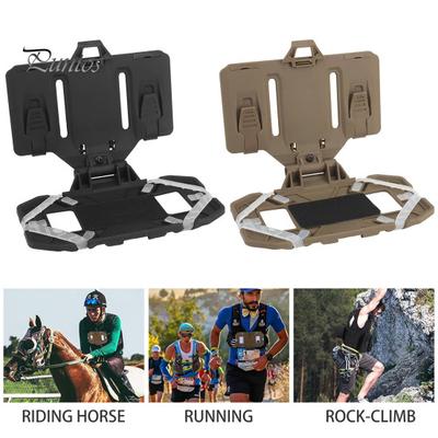Držák na telefon taktické vesty Univerzální držák na telefon na hrudi na hrudi Outdoor Camping Skládací navigační deska Držák na smartphone