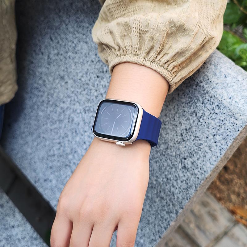 Ocean Silicone Strap For Apple Watch Ultra 3 2 49mm 6 SE 38 40 44mm Sport Bracelet For iWatch Series 11 10 9 8 7 46mm 45 41 Band