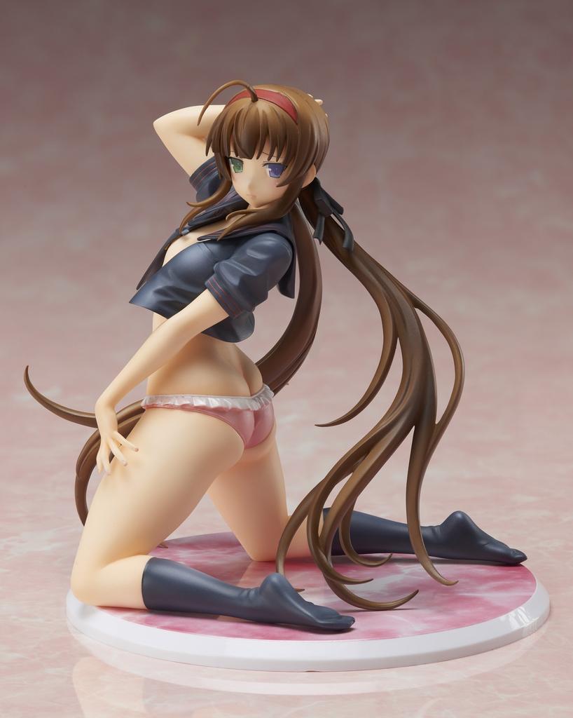 Gokubi Girls Super Premium Senran Kagura New Wave G Burst Ryobi Bare Skin Sailor Uniform Scale PVC Färdig Figur Ver.. 1/10 Förmålad