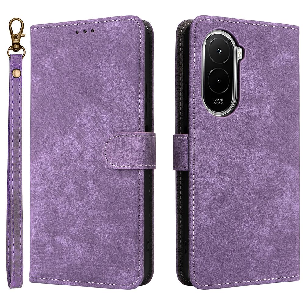For Xiaomi Poco M7 Plus 5G/Poco M7 4G (169mm) Case Wallet RFID Blocking PU Leather Phone Cover Stand with Strap