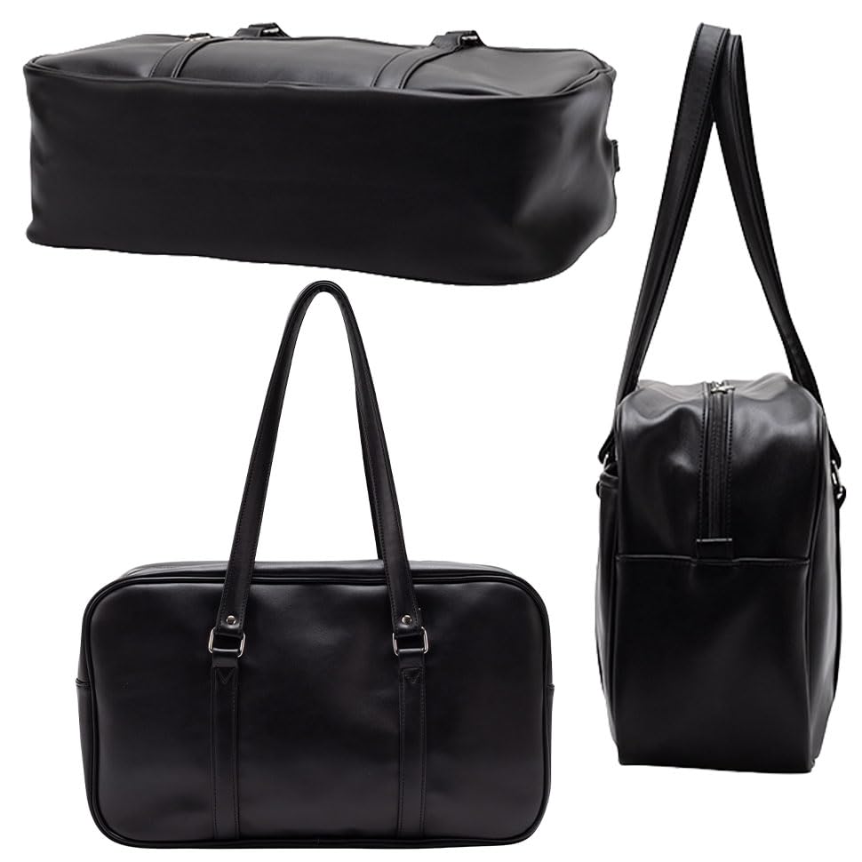 Faux Leather School Bag 17L A and Practical Choice for Middle High and Fits A4 Size Has a Tablet PC and Is a Fashionable Tote A Perfect Gift for