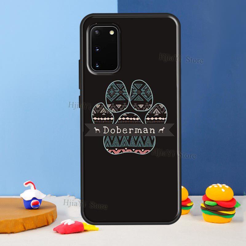 Dog Foot Print Paw Colorful Pattern For Samsung Galaxy S21 S22 Ultra S20 FE Note 20 Ultra S8 S9 S10 Note 10 Plus Phone Case