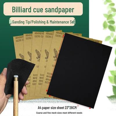 Billard Queue Spitze Reparatur Schleifpapier mit Kupferzwinge