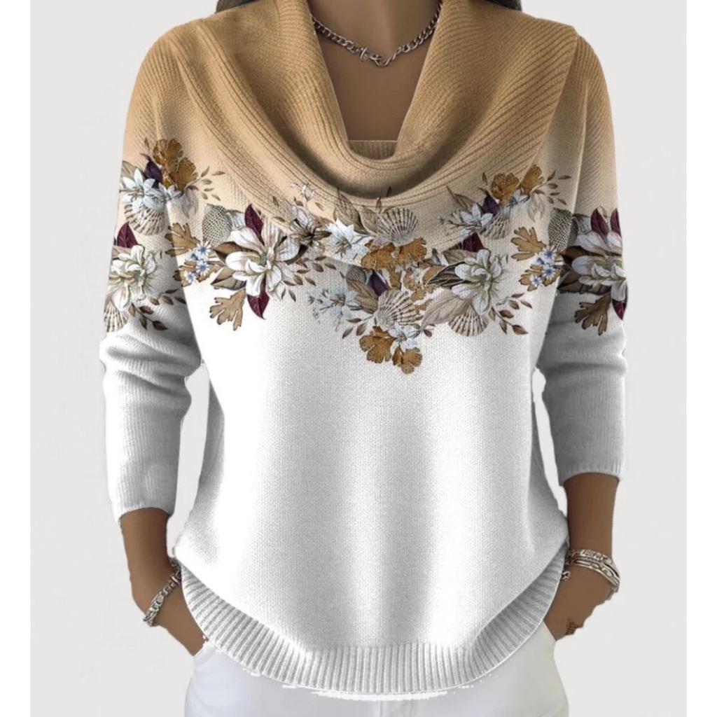 Damen Pullover Herbst Winter Mode Lässig Europäischer Amerikanischer Stil Warm Gemütlich Strick Oberteil