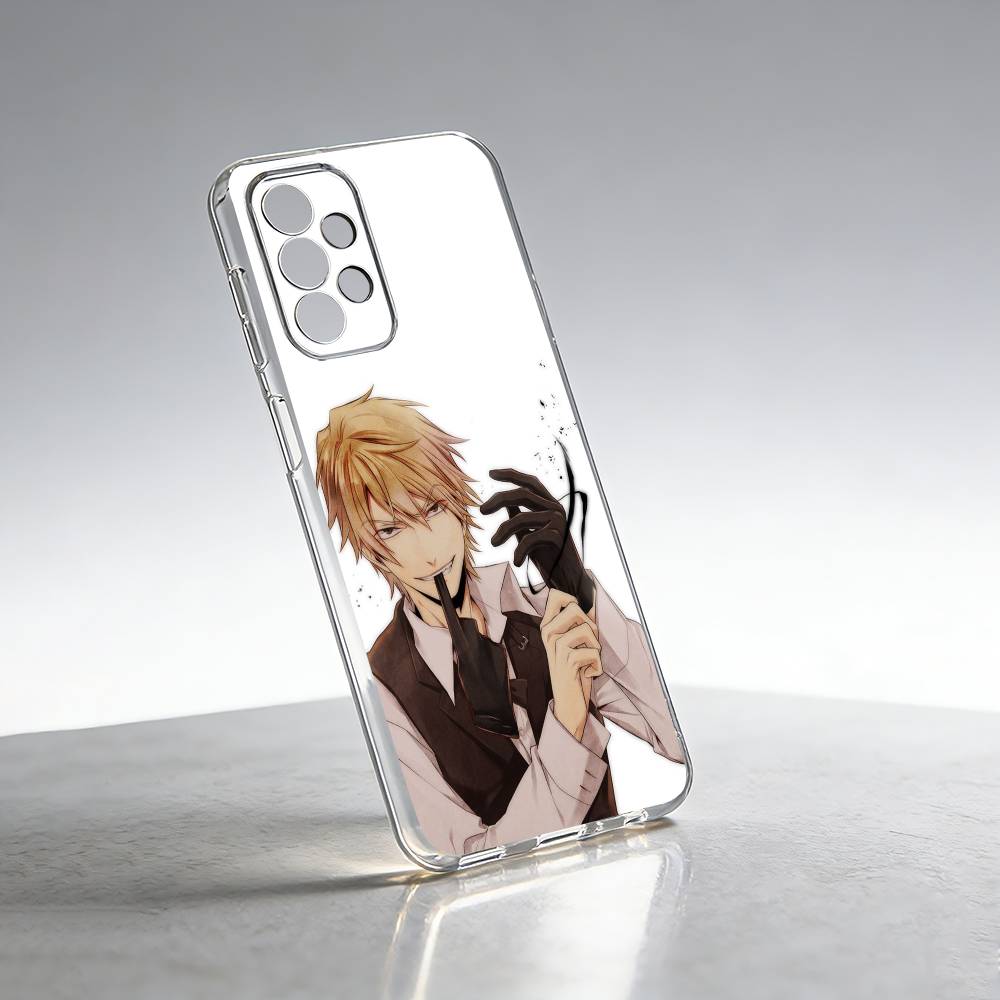 Anime DuRaRaRa Shizuo-O Heiwajima Phone Case Transparent Silicone Soft For Samsung S25,S24,S21,S22,S23,S30,Ultra,S20,Plus,Fe