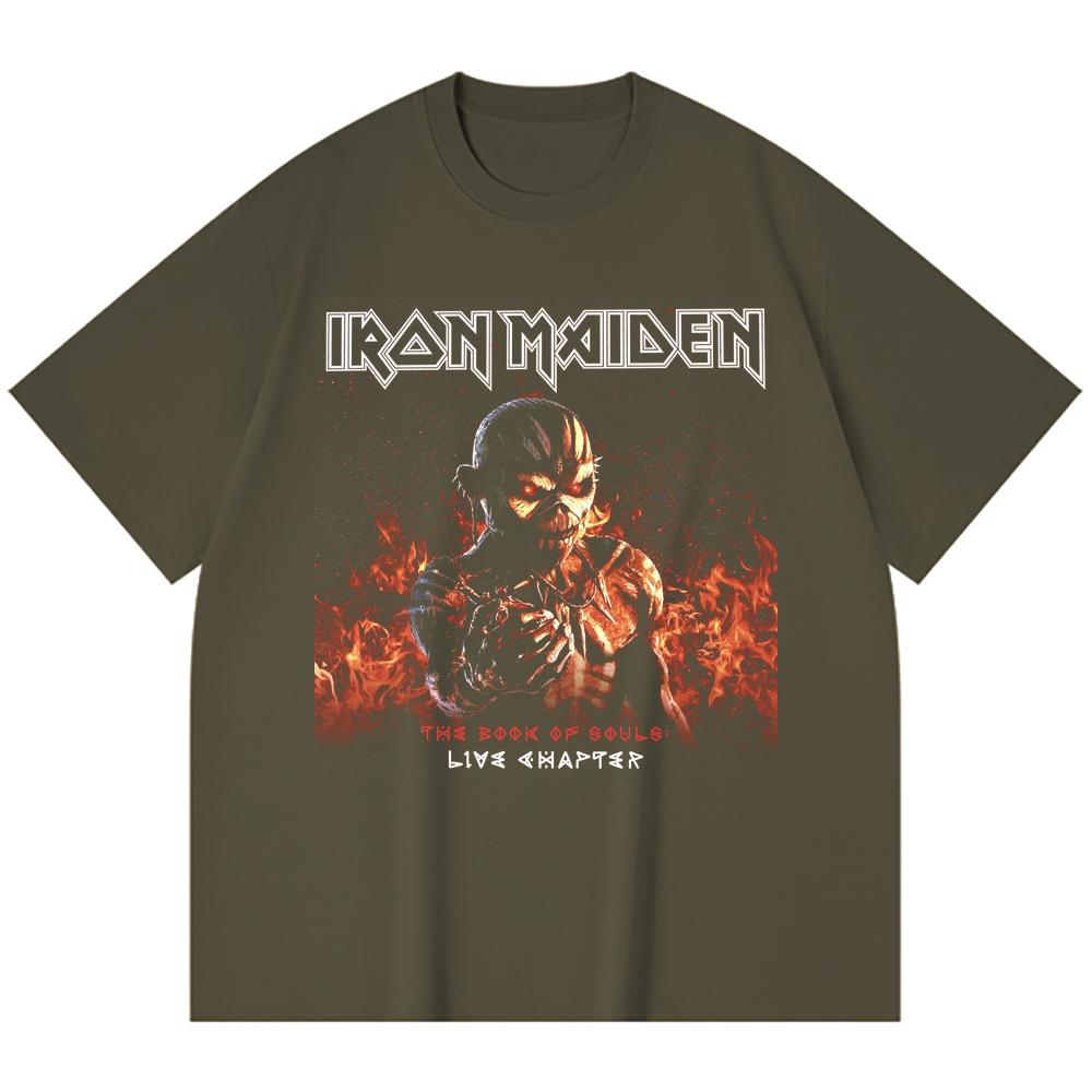 230 g/m² 100% Baumwolle Heavy Metal T-Shirt Rockband Beliebte Musik Druck Unisex Schweres Baumwoll-T-Shirt