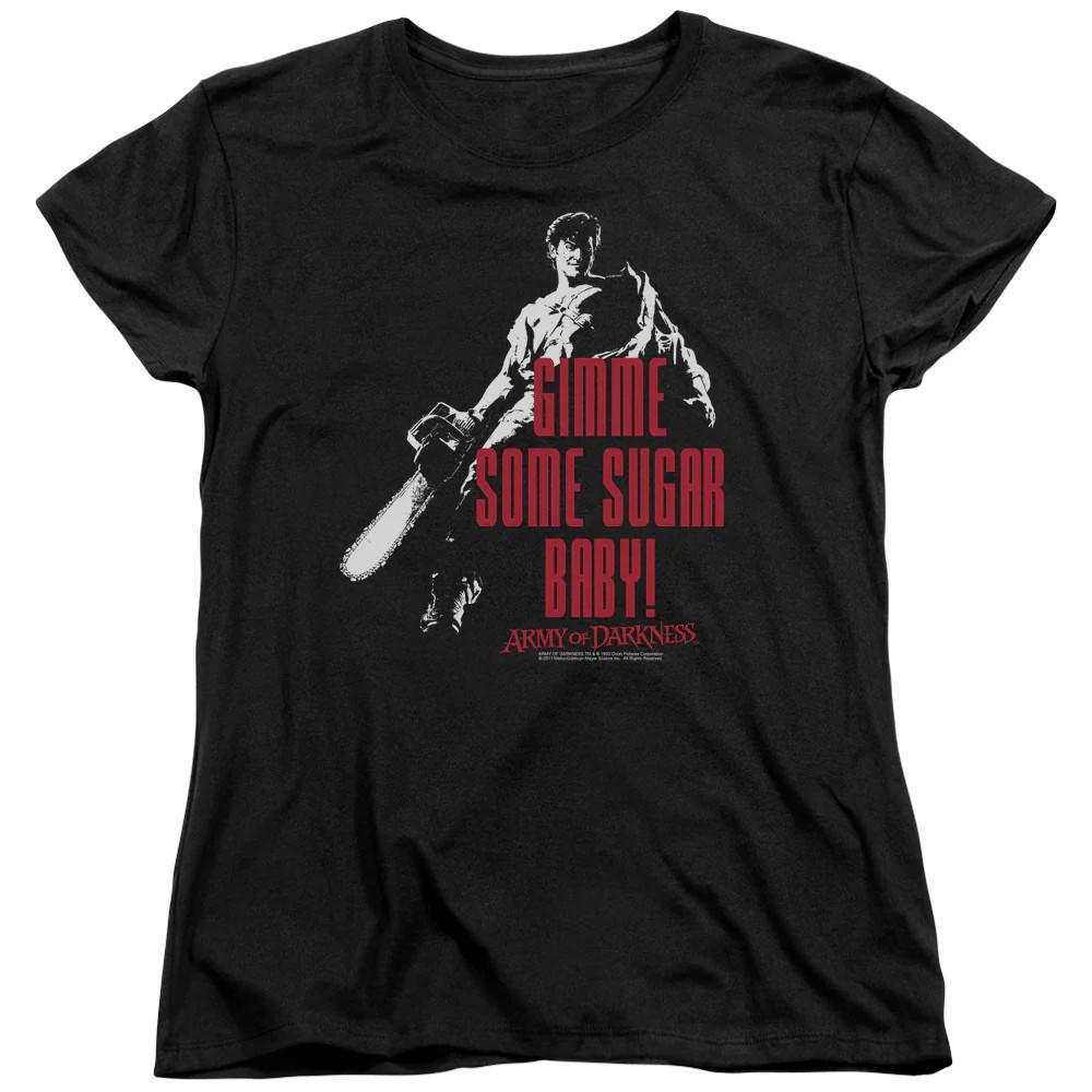 Army Of Darkness Sugar Womens T Shirt Black Officially Licensed Unisex T-Shirt XXXL