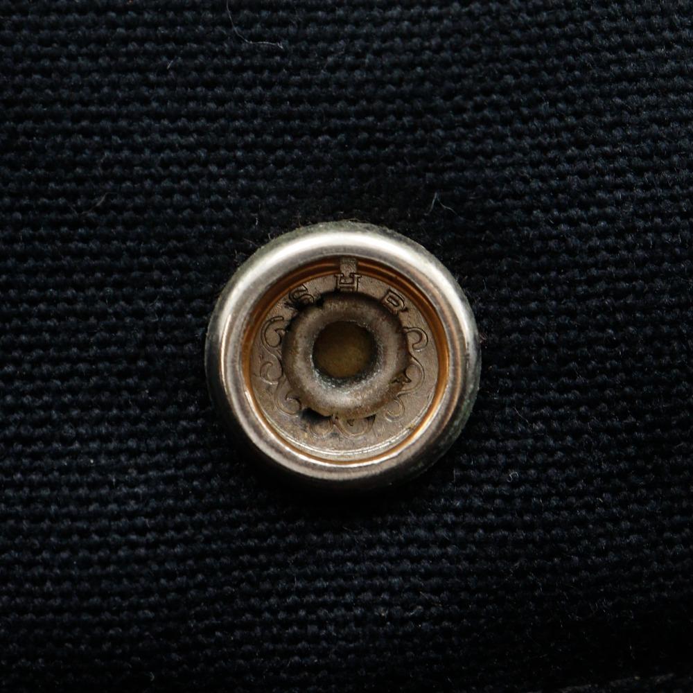 Hermes Fourre ToutMM Handbag Tote Bag Black Cotton Unisex Used