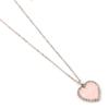 Barbie Pink Enamel Heart Pendant Necklace with Crystal