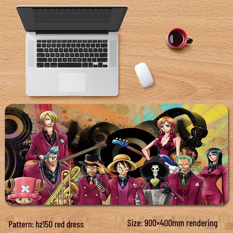 

Великий аніме килимок для миші One Piece Luffy Zoro для офісного столу 800x300mm 3mm