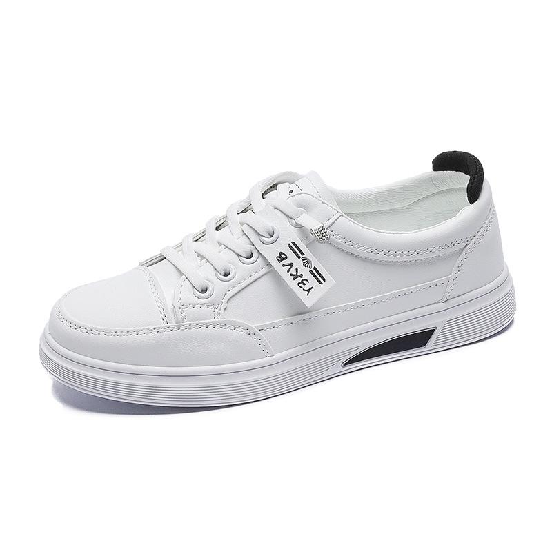 2025 Spring Korean Fashion Women's Non-Slip White Soft Sole Trendy Board Shoes