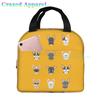 French Bulldogs Dog Insulated Lunch Bag for Women, Men, and Kids, Large and Reusable, Handle, Freezable Work and School Travel