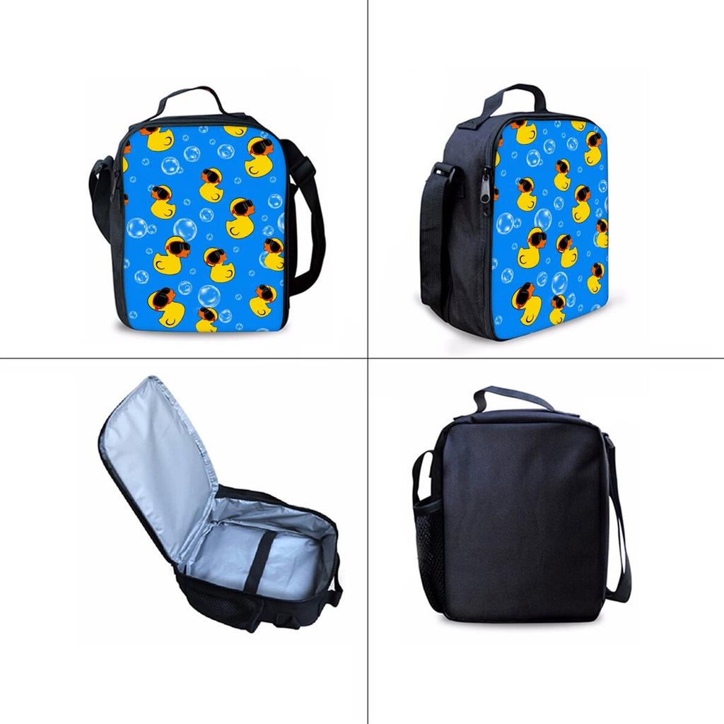 Football Print Three Piece Rucksacks Set for Boys Plus Girls Best Gifts 2D Flat Animated School Carrier for Children
