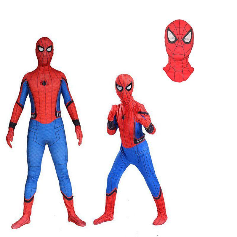 High Quality Durable Homecoming Spiderman Costume Tights Suit For Kids And Adults