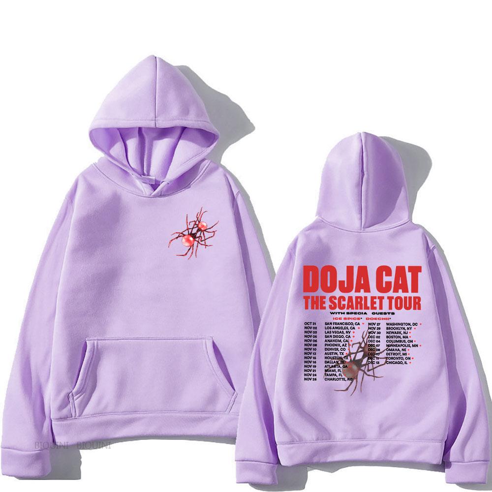 

Doja Cat The Scarlet Tour Толстовки з довгим рукавом Чоловічі/жіночі світшоти з капюшоном Весняні зручні флісові повсякденні пуловери XXXL