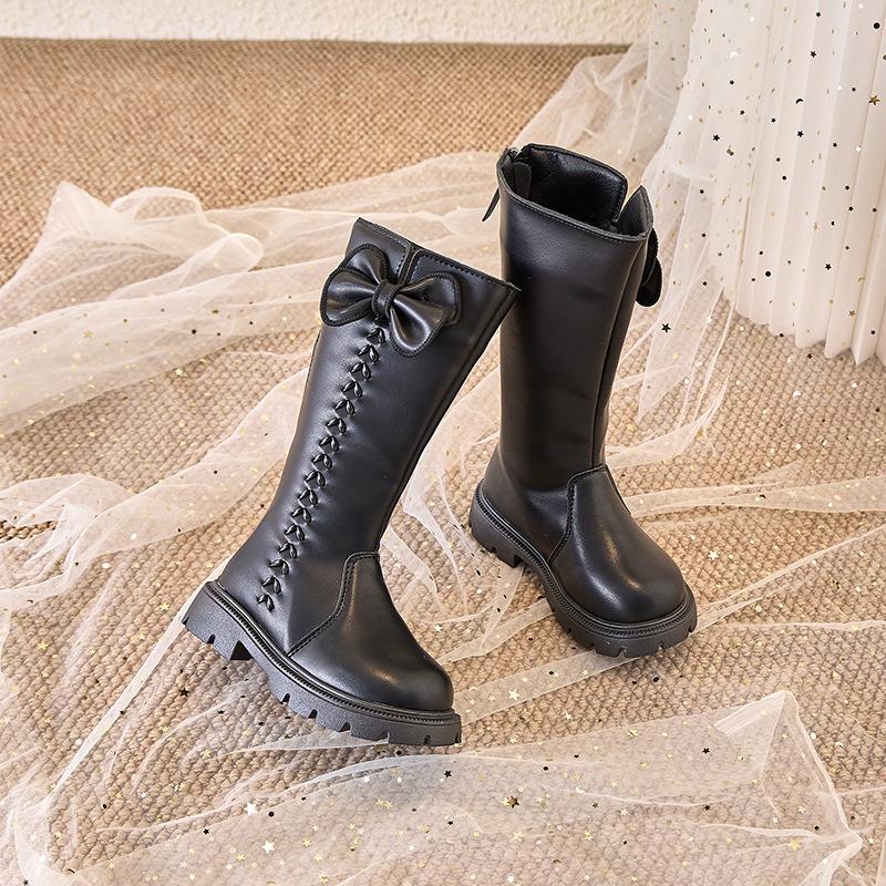 Girls' Cotton Over-the-Knee High-Top Fashion Boots for Performances and Princess Wear