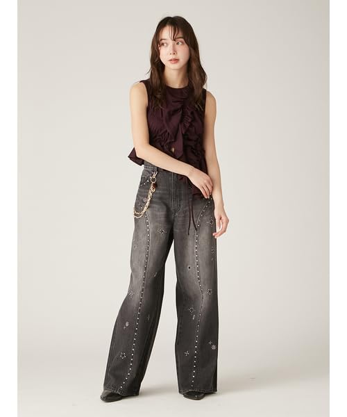 Lily Brown Asymmetrical Frill Cut Top DBRW Women's (LWCT252004)