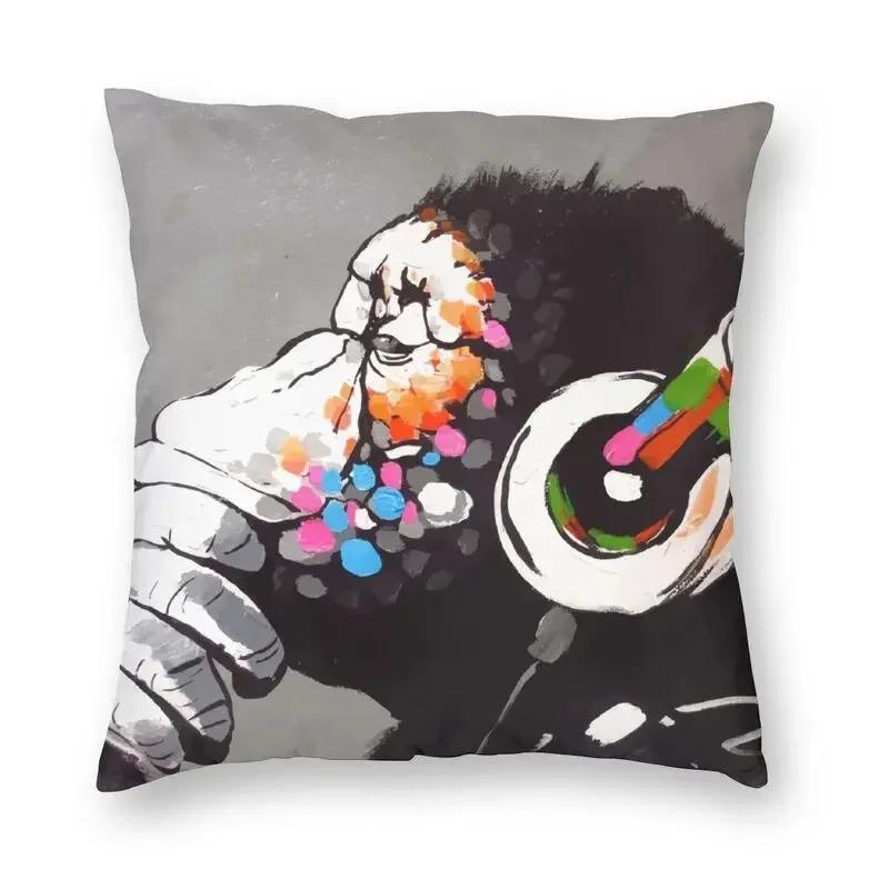 Banksy Uncovering Graffiti Pillow Cover Home Decor Cushion Sofa Street Art Cushion Cover Throw Pillow for Car Decorative Cushoin