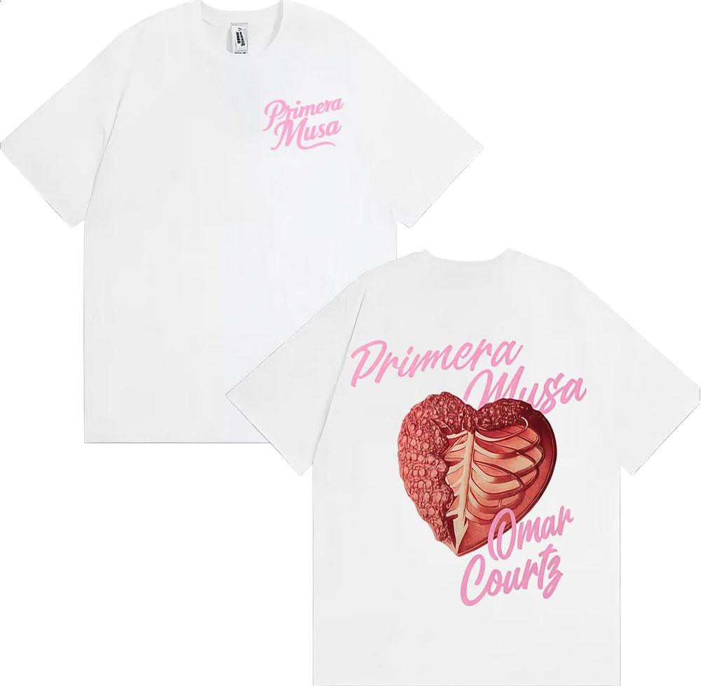 Rapper Omar Courtz Primera Musa 2025 Graphic Tshirts Mens Clothing Fashion Hip Hop T Shirt Cotton Comfort High Quality Tshirt