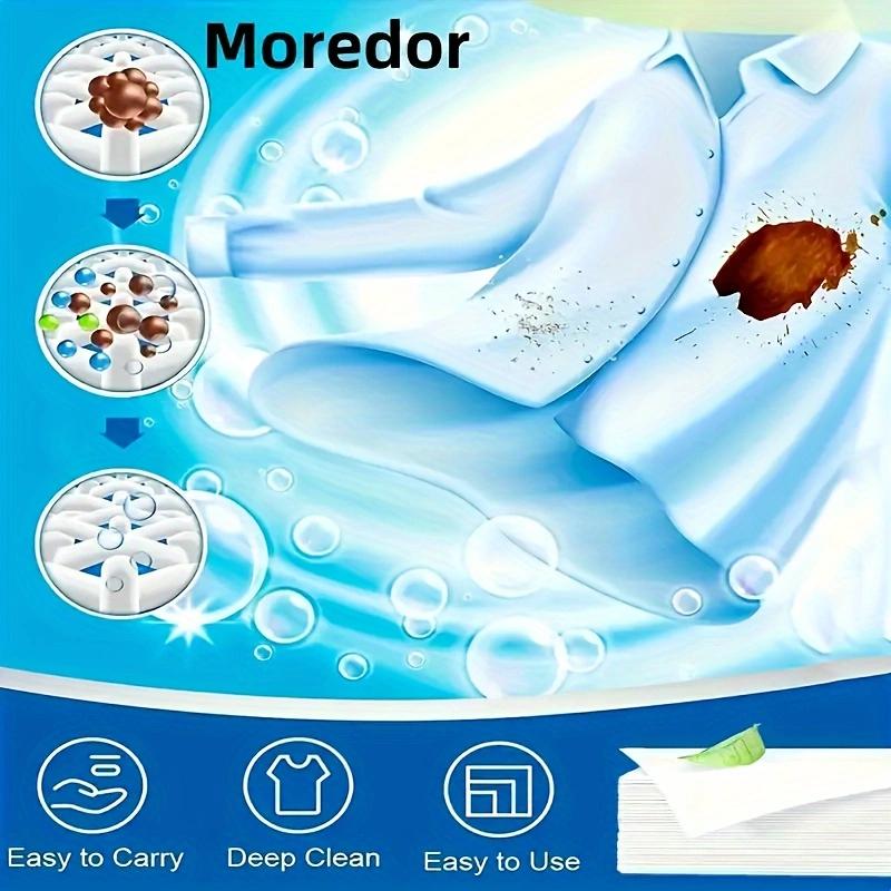 50Pcs Hypoallergenic Liquid-Free Laundry Tablets - Powerful Decontamination and Biodegradable Cleaning Strips Fresh Fragrance