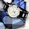 Watch Moon Phase Multi Calendar 5 ATM Water Resistant Business Formal Rubber Belt Limited Model White Silver [Salvatore Mara] Men's SM22105R-SSWH