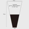 50PCS Set Transparent Gifts Packaging Clear Cellophane Rose Bag  Flowers Packaging