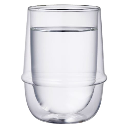 KINTO KRONOS Double-Walled Ice Tea Glass, 350ml, Heat-Resistant, Microwave and Dishwasher Safe, Gift, 23106