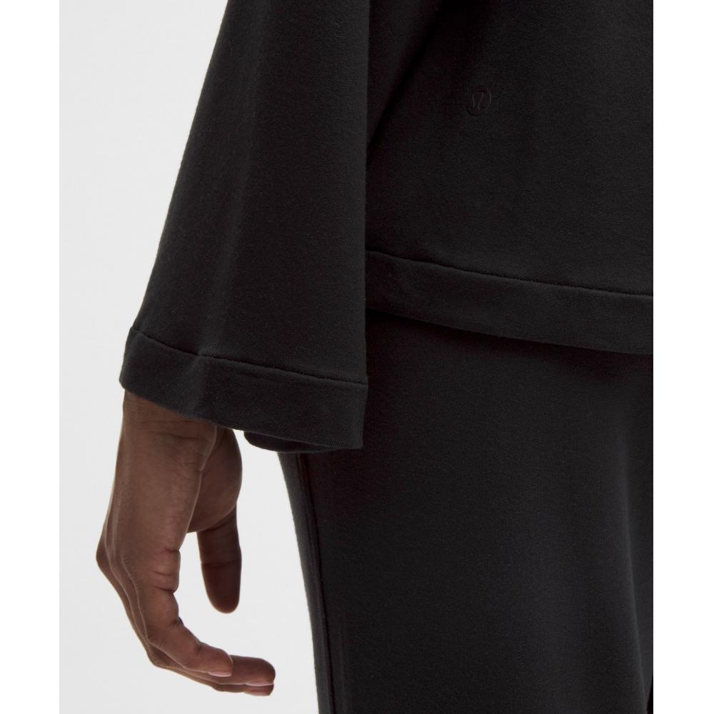 Lululemon Becalm V Neck Bell sleeVe Shirt Black